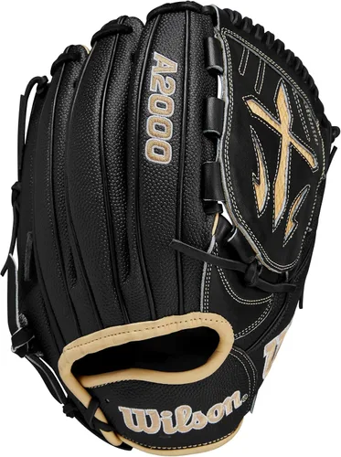 Vista 2 de Wilson A2000 Guantes de béisbol para lanzador - 11.75" y 12" Negro/Bronceado Saddle