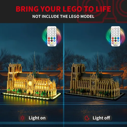 Vista 2 de BRIKSMAX Kit de luces compatible con LEGO Notre Dame Cathedral-Control