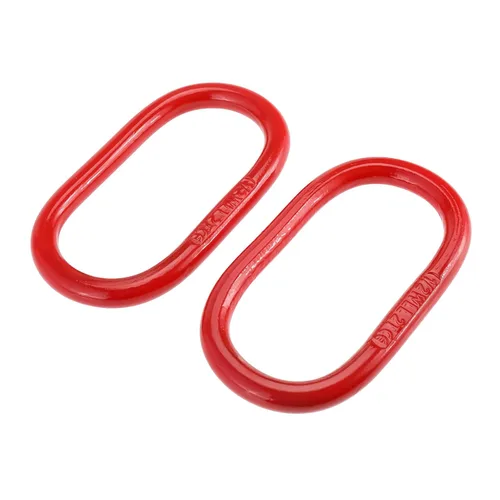 Vista 7 de 2 piezas de eslabones maestros oblongos de 1/2 pulgada, anillo de elevación de eslabones de cadena de acero de aleación G80, anillo de elevación