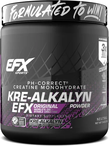 Vista 11 de EFX Sports Kre-Alkalyn EFX Powder Suplemento en polvo de monohidrato de creatina pH correcto Fuerza, crecimiento muscular y rendimiento 55