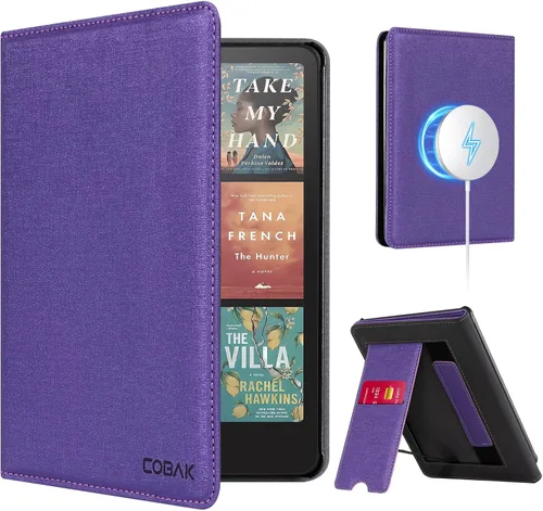 Vista 38 de CoBak Funda con soporte para Kindle Paperwhite - Funda de piel sintética duradera con función de apagado y encendido automático, ranura