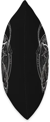 Vista 2 de Demon Baphomet Witchcraft Gift Demon Baphomet - Almohada gótica y de brujería oculta, 16 x 16 pulgadas, multicolor