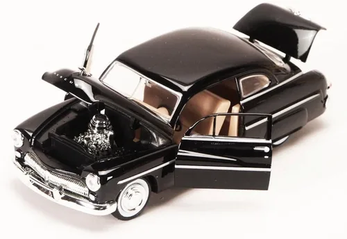 Vista 3 de 1949 Mercury Eight Coupe, negro - Motormax 73225-1/24 Escala Diecast Model Toy Car