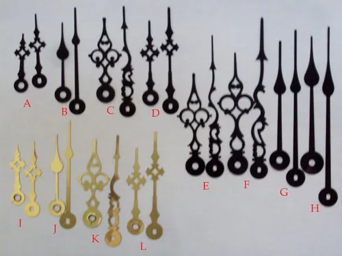 Vista 2 de Kit de movimiento de reloj de péndulo de cuarzo con 1 juego de manecillas de 4 tipos para elegir, para diales de hasta 1/8 pulgadas de grosor
