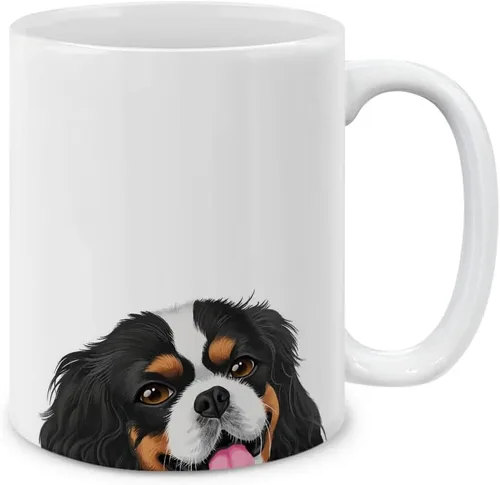 Vista 9 de MUGBREW Taza de cerámica con diseño de bichon frisé, taza para café o té, 325 ml