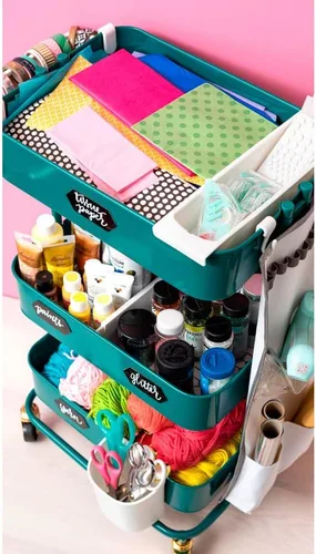 Vista 4 de We R Memory Keepers 0633356618249 Bandeja de almacenamiento A la Cart, Multi