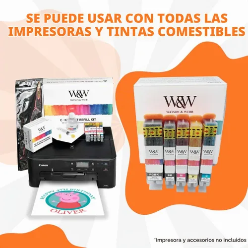 Vista 8 de Watson & Webb Hojas de glaseado comestibles de 8.5 x 11 pulgadas, glaseado