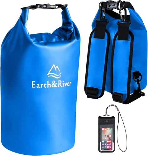 Vista 29 de EARTH&RIVER Mochila seca impermeable de alta calidad, extra gruesa, protección para todas las actividades acuáticas y campamentos, bolsa seca ligera
