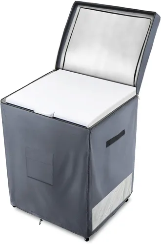 Vista 10 de Funda para refrigerador para exteriores, 600D, resistente, 100% impermeable, cubierta vertical para congelador, fundas exteriores para refrigerador.