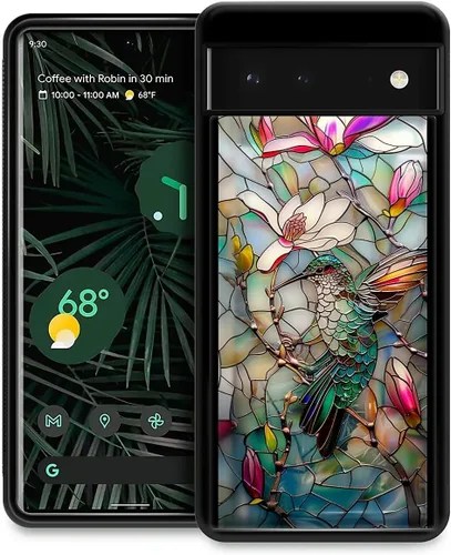 Vista 279 de Compatible con Google Pixel 4A 5G Mobile Case Creative Acrylic Panel trasero Silicona Protección Grip especialmente diseñado para Google Pixel 4A 5G