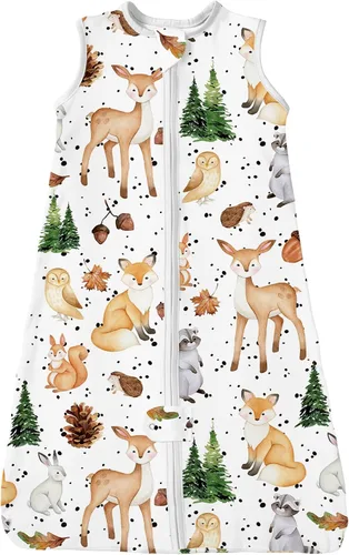 Vista 30 de TotAha Toddler Sleep Sack 2T-4T 0.5 TOG Wearable Blanket Sleeping Bag Safari de África