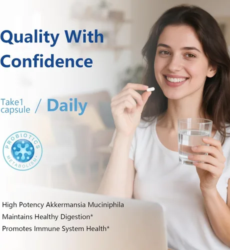 Vista 4 de Akkermansia muciniphila Suplemento probiótico 1000 mg - 60 Cápsulas Vegetarianas