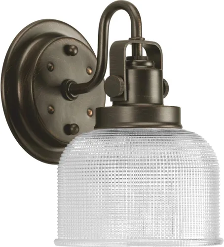 Vista 24 de Progress Lighting P2989-15 Colección Archie Tocador de Baño Costero de Cristal Transparente Prismático Doble, 1 Luz, Cromo Pulido