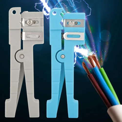 Vista 2 de Pelacables de fibra óptica para pelar cables coaxiales, herramienta cortadora de cables 45-163 + 45-162
