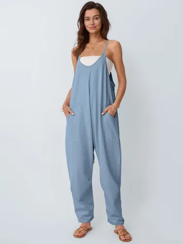 Vista 2 de AUTOMET - Enterizos para mujer, casuales, de verano, cómodos, sueltos, holgados, modernos