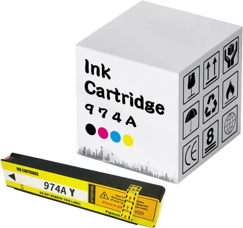 Vista 9 de Cartuchos de tinta 974A remanufacturados de alto rendimiento 974A para cartuchos de tinta 974A para impresoras HP PageWide X352DW X377DW X452DW Negro