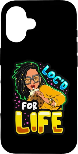 Vista 32 de Loc'd for Life Funny Locs Black Queen Dreadlocks Women Girls Case for iPhone 17