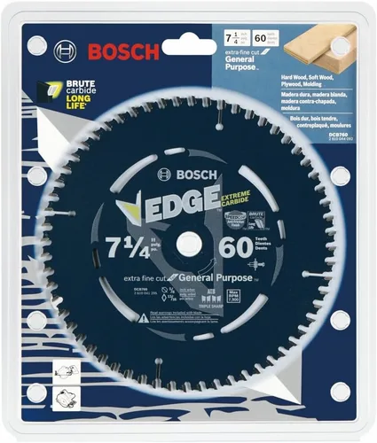 Vista 2 de BOSCH DCB760 - Hoja de sierra circular de 7-1/4 pulgadas con borde de 60 dientes para acabado extrafino