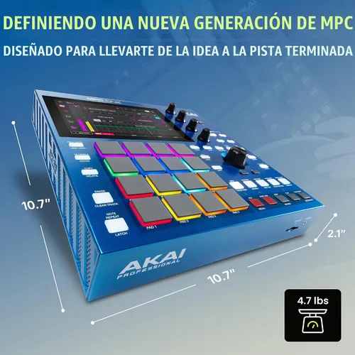 Vista 9 de Akai Professional MPC One G2 Next-Generation Standalone Production Center
