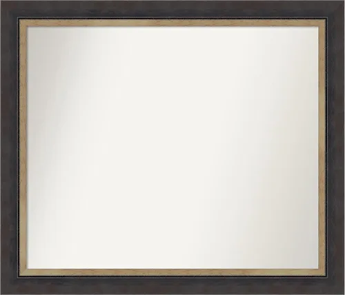 Vista 113 de Amanti Art Espejo personalizado, espejo de baño negro Astor, espejo de pared o espejo de tocador de baño sobre el fregadero (25 x 25 pulgadas)