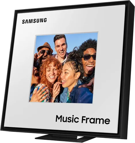 Vista 8 de Samsung LS60D Music Frame Altavoz inteligente con audio Dolby Atmos, Q-Symphony, diseño personalizable, sonido de amplio rango, transmisión