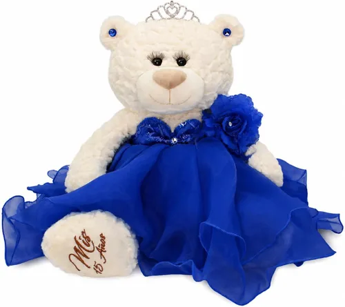 Vista 10 de 20" Quince Anos Quinceanera Last Doll Osito de peluche con vestido (pieza central) B16831-29 (rubor)