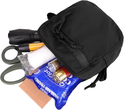 Vista 2 de Bolsa Gp, Bolsas de Administración de Propósito General, Pequeña Bolsa Utilitaria EDC para Cinturón Táctico y Chaleco Molle como Bolsa de BK