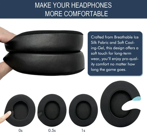 Vista 5 de Almohadillas de gel refrescante para Razer Kraken Pro V2 y Razer Kraken 7.1