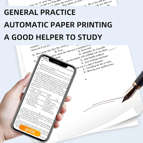 Vista 4 de A4 Thermal Paper, 100 Page Thermal Printer Paper, 8.2 x 11.7 Inches for Portable Thermal Printer, Compatible with Most Thermal Printers