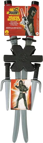 Vista 7 de Dragón Ninja Arma juego, talla única , Negro