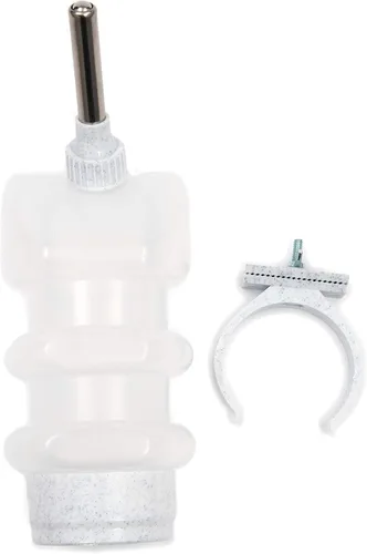 Vista 4 de Botellas de agua sin goteo Lixit Top Fill para perros. (44 fl oz (paquete de 2), blanco)