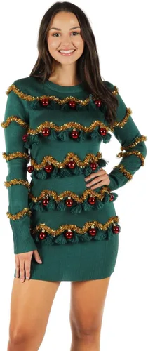 Vista 38 de Vestido tipo suéter con guirnalda Gaudy para mujer