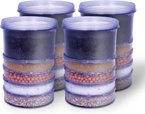 Vista 9 de Cartucho de filtro mineral de repuesto de 5 etapas para encimera y enfriadores de agua. 5 capas de filtración y mineralización. Elimina