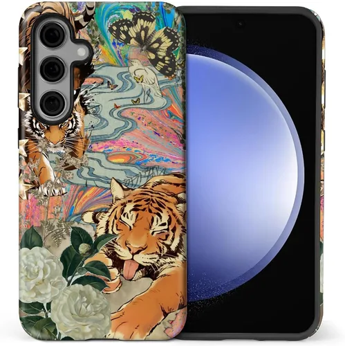 Vista 125 de Funda para Samsung Galaxy S23, Funda Híbrida Resistente 2 en 1 de Cuerpo Completo Resistente a Golpes con Protección Brillante para Samsung Galaxy