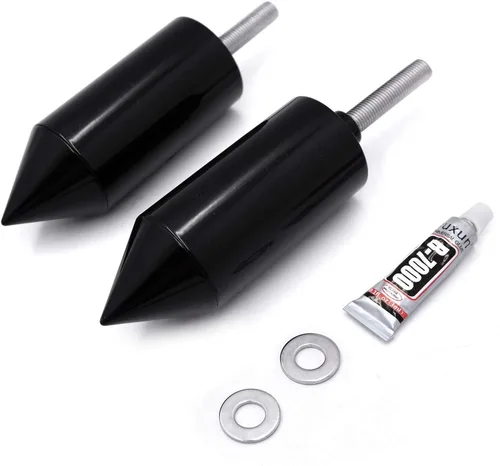 Vista 7 de Protector de deslizamiento de marco con puntas, protector contra caídas, aluminio negro para Yzf 600R Thundercat 96-07 [N/P: MT290-012]