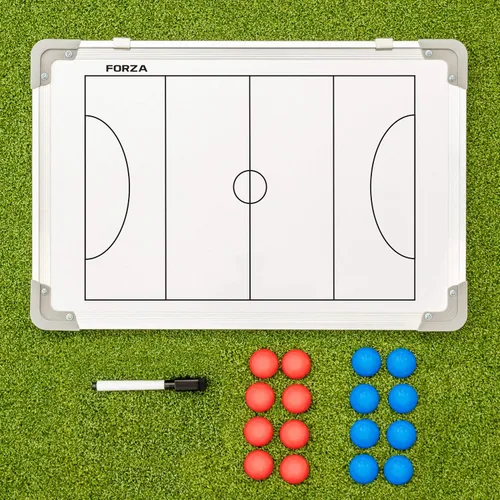 Vista 15 de FORZA Pizarra blanca de entrenamiento deportivo de doble cara de 18 x 12 pulgadas 13 opciones deportivas – Marcadores magnéticos, bolígrafo