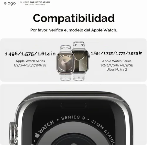 Vista 4 de elago Correa BT21 compatible con Apple Watch Series ULTRA/SE/9/8/7/6/SE/5/4/3/2/1 [producto oficial]