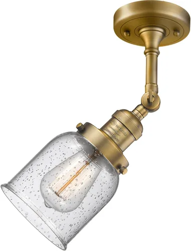 Vista 5 de Innovations 203-BB-G54 1 Aplique de luz, pantalla de campana pequeña, latón cepillado