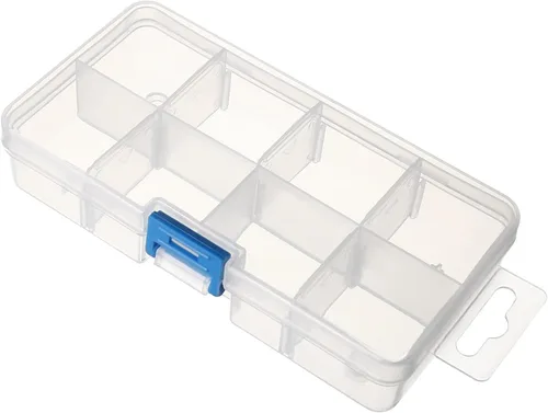 Vista 24 de Utoolmart Caja de herramientas, organizador de herramientas, caja de plástico con bandeja y organizadores, incluye cajas de piezas extraíbles
