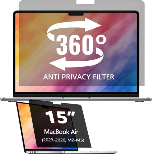 Vista 18 de Pantalla de privacidad magnética colgante de 21.5 pulgadas para monitor de pantalla ancha de 16:9, pantalla de privacidad extraíble, antirreflejos