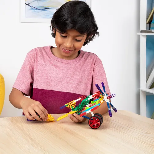 Vista 5 de K'NEX Juego de 30 modelos de cruceros personalizados con bolsa de almacenamiento, kit de construcción STEM, construcción para niños, juguete