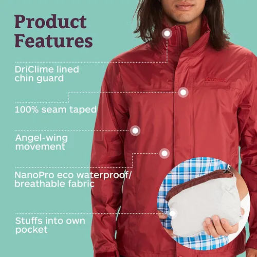 Vista 4 de Marmot Big & Tall PreCip Chaqueta ecológica