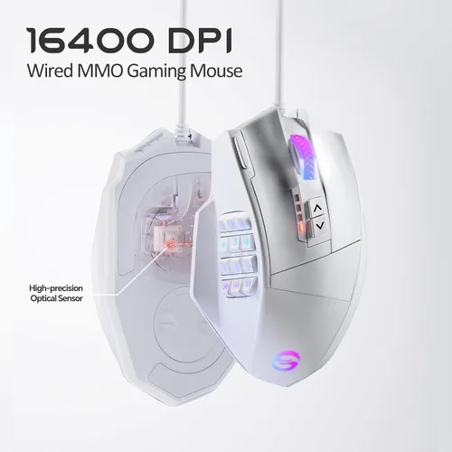 Vista 27 de Mouse de gaming (Venus), Negro
