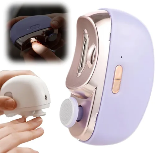 Vista 8 de Cortaúñas eléctrico, 2 en 1, cortaúñas eléctrico 2 en 1, recortador de uñas multifuncional con 2 velocidades ajustables para personas mayores, niños