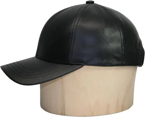 Vista 4 de Gorra de béisbol ajustable de piel de vaca genuina fabricada en Estados Unidos