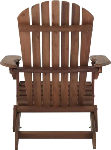 Vista 9 de Folding Adirondack Chairs Set of 2, Solid Cedar Wood Patio Lounge Chair, Wooden Outdoor Adirondack Chairs for Backyard, Deck, Lawn, Poolside