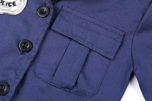 Vista 4 de Gortykor Disfraz de policía para niñas, disfraz de policía para niñas