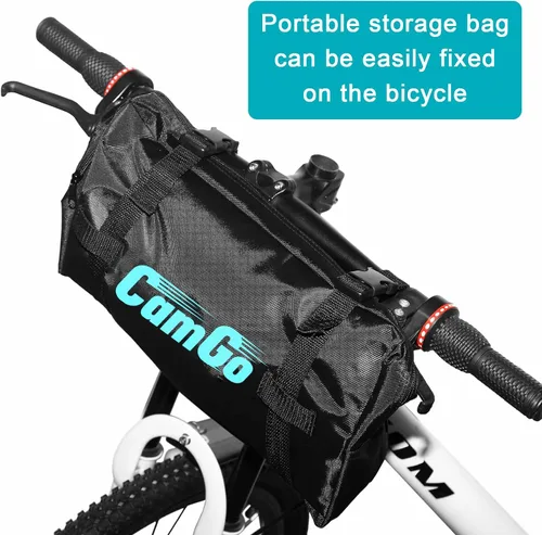 Vista 5 de CamGo Bolsa de transporte plegable de bicicleta de 26 pulgadas - Funda impermeable para viaje en tren aéreo