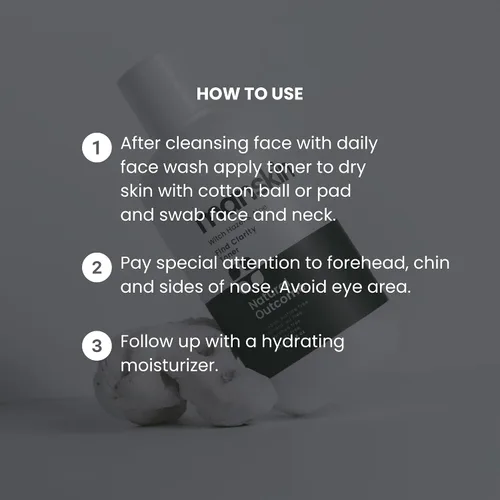 Vista 6 de Natural Outcome Tónico facial para hombre Tónico diario natural mejora la tez facial de los hombres Limpieza de poros astringente facial