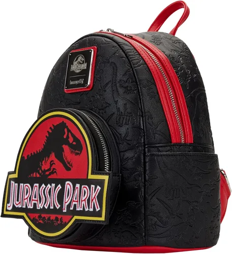 Vista 3 de Loungefly Universal Jurassic Park Logo Mini Mochila, Multi, Jpbk0004